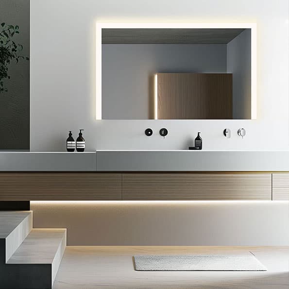 Kristallspiegel mit LED ALGERA