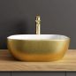 Preview: Aufsatzwaschbecken 42 cm gold