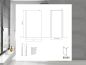 Preview: Duschwand - Dusche - 10 mm ESG Glas - Klarglas Stange 1