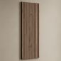 Preview: Flurgarderobe 2x 160 cm mit Wandpaneele und Spiegel mit LED-Beleuchtung gold eiche / schwarz charcoal - gold eiche