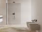 Preview: Duschwand - Dusche - 10 mm ESG Glas - Klarglas schwarze Halterung