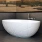 Preview: Freistehende Design Badewanne LEO Mineralguss