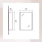 Preview: Spiegelschrank 40cm (Anthrazit matt)