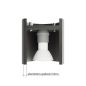 Preview: Wandleuchte ORBIS 1 grau Preview: Wandleuchte ORBIS 1 grau