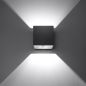 Preview: Wandleuchte QUAD 1 schwarz