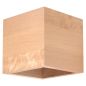Preview: Wandleuchte QUAD Naturholz