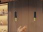 Preview: Wandleuchte LOOPEZ schwarz/gold