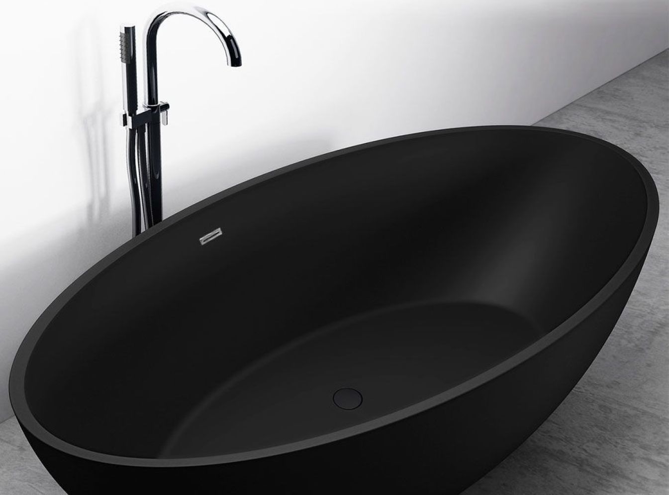 Freistehende Badewanne innenansicht