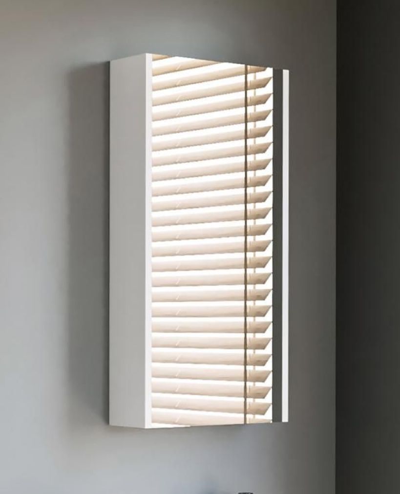 Spiegelschrank 40 cm (Weiß matt)