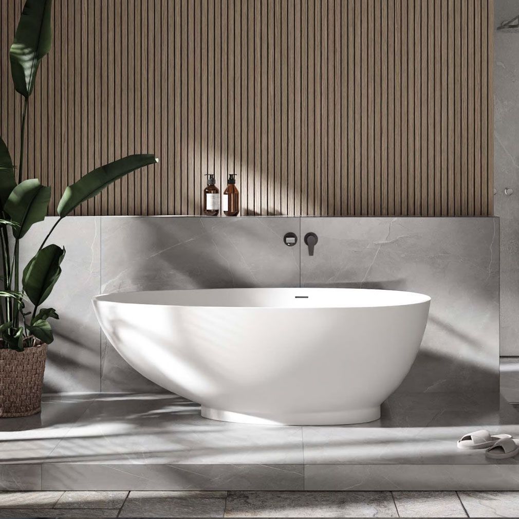 Freistehende Design Badewanne VIGO Mineralguss