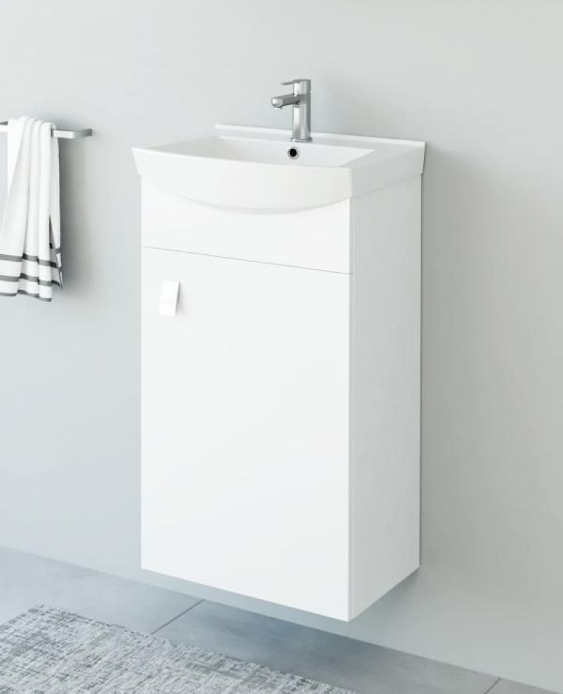 Waschtischunterschrank 45cm (Weiß)