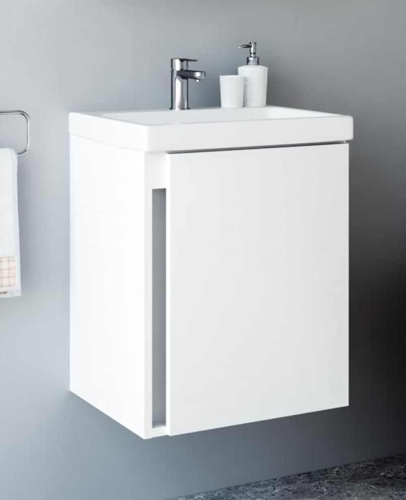 Waschtischunterschrank 50cm (Weiß)
