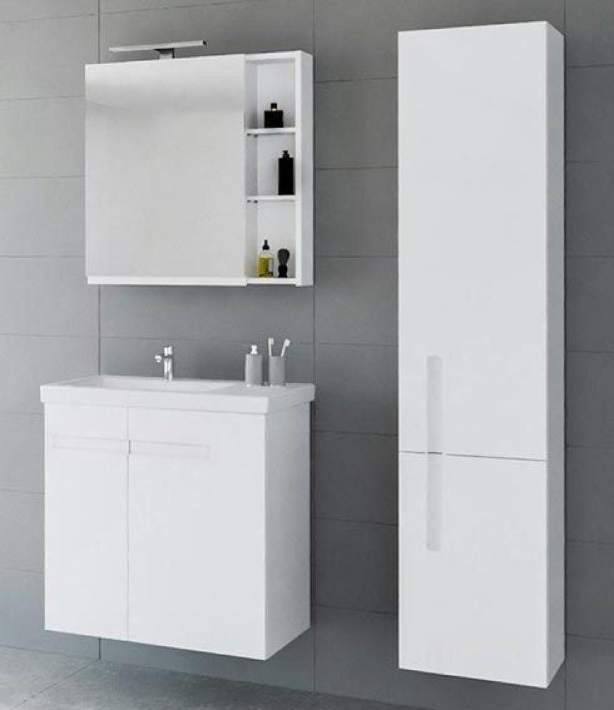 Spiegelschrank 70cm (Weiß)