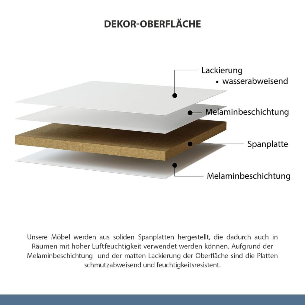 Spiegelschrank 40cm (Grau matt)
