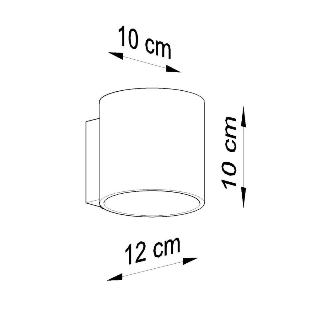Wandleuchte ORBIS 1 schwarz