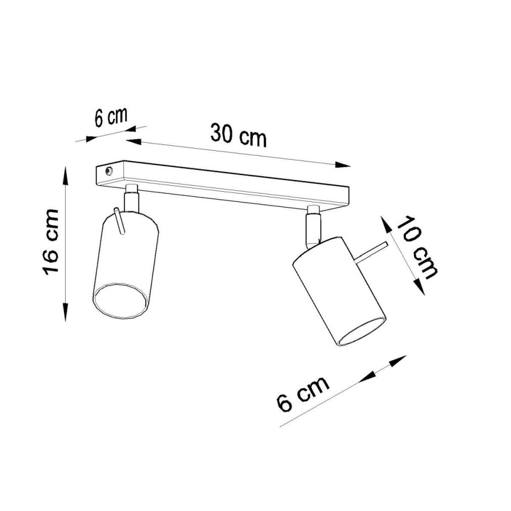 Deckenleuchte RING 2 schwarz
