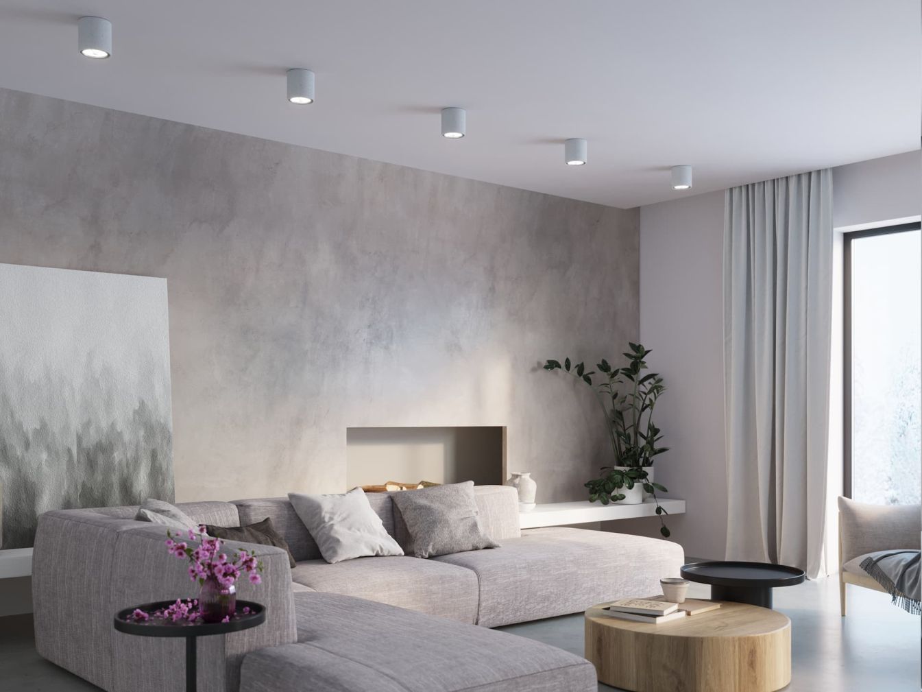 Deckenleuchte CULLO Beton