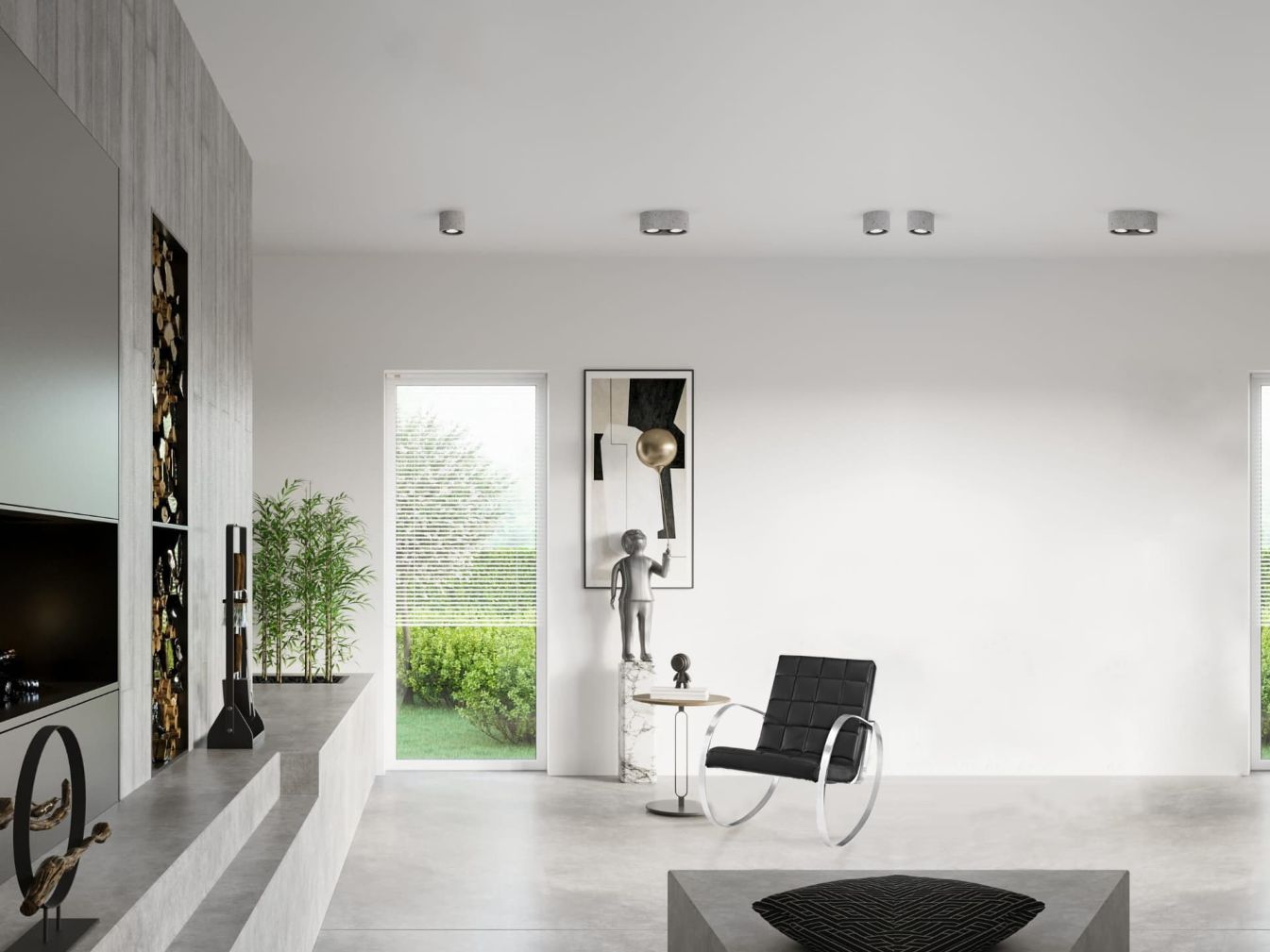 Deckenleuchte BASIC 1 Beton