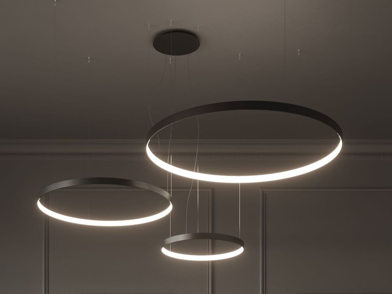 Kronleuchter RIO 110 schwarz 3000K