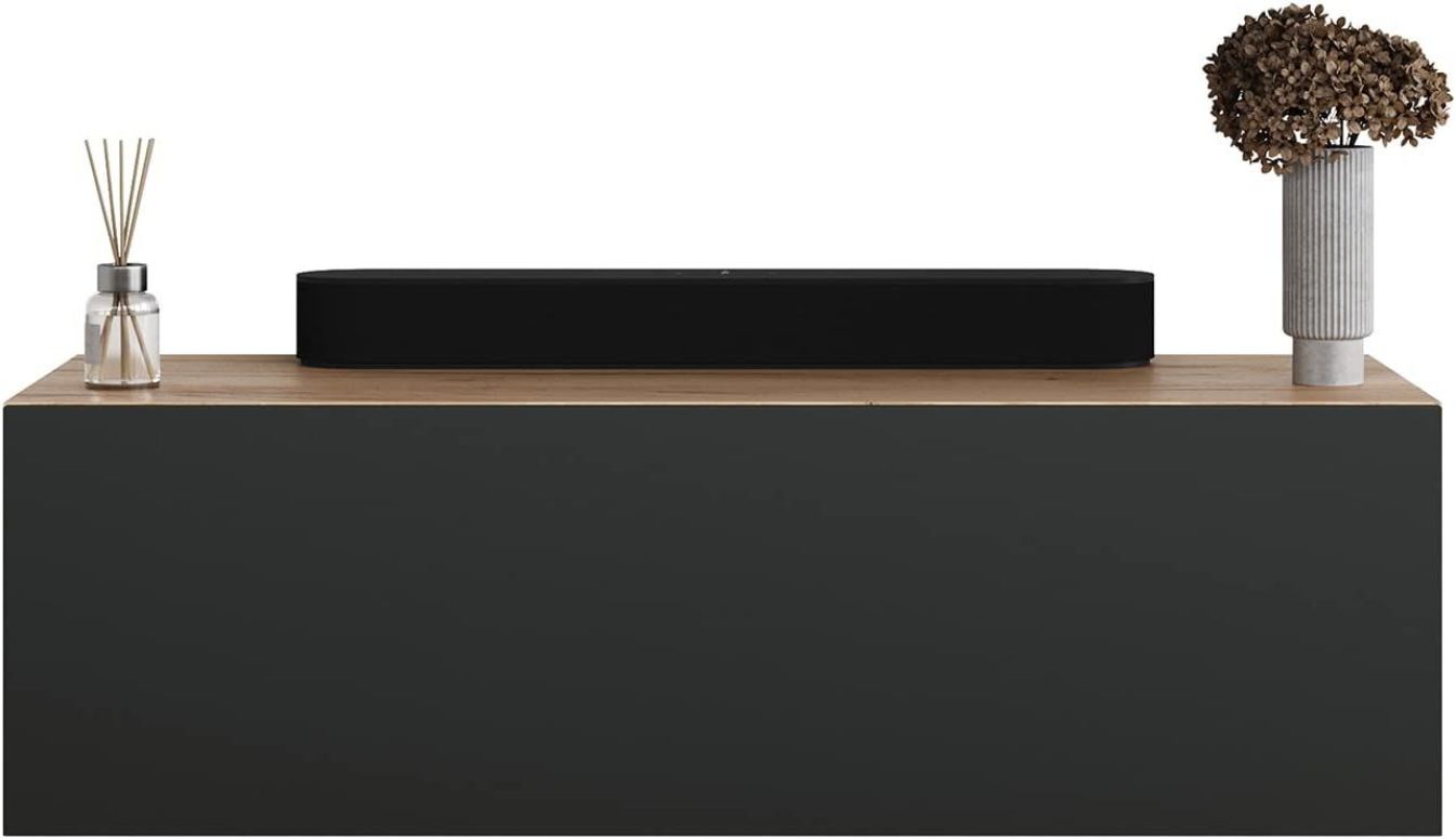 Spiegel Sideboard - schwarz