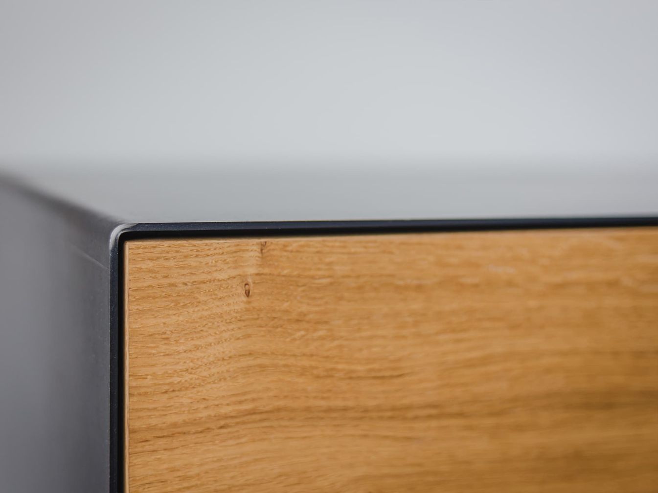 Spiegel Sideboard - schwarz