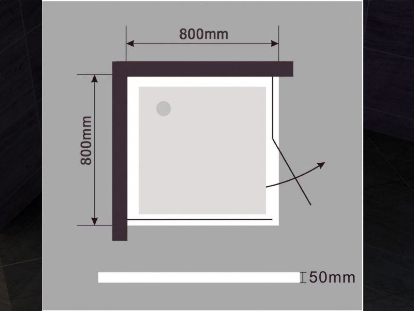 80 x 80 x 5 cm