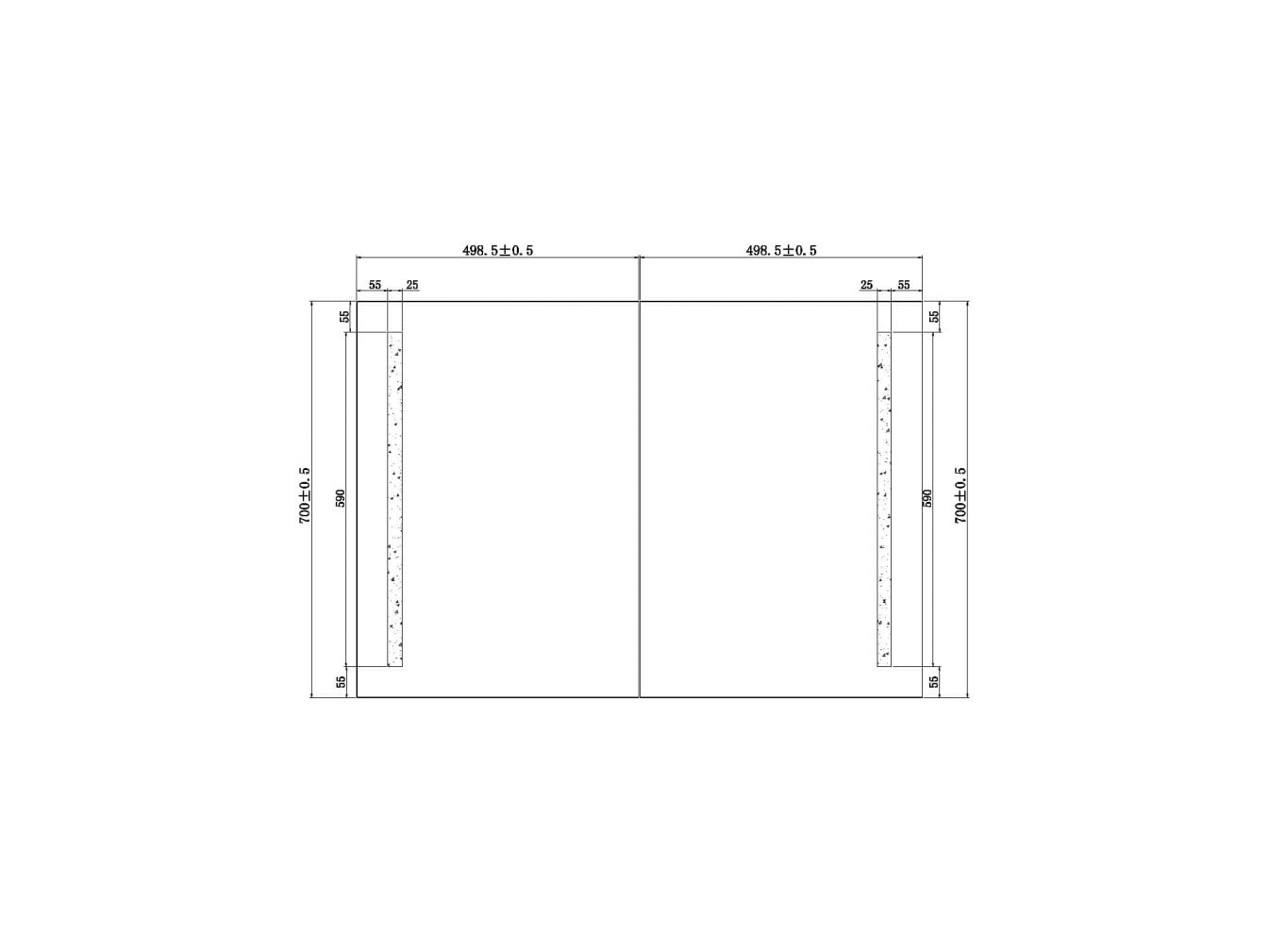 Badezimmerspiegelschrank aus Aluminium Joetem