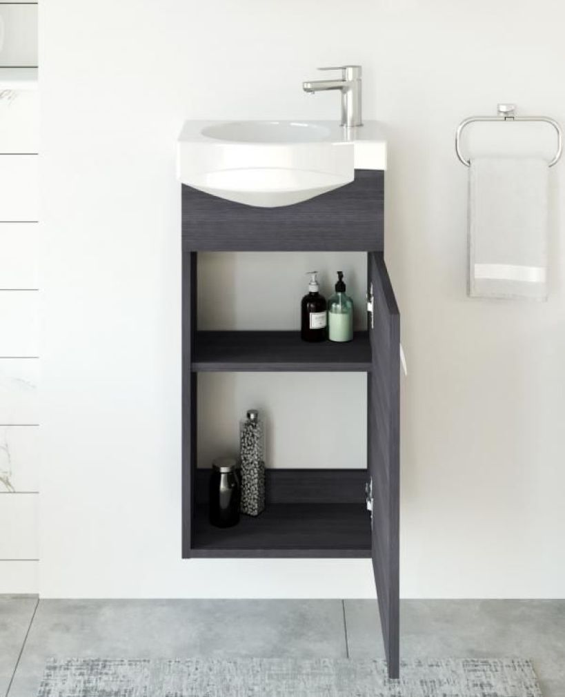 Waschtischunterschrank 40cm (Anthrazit)