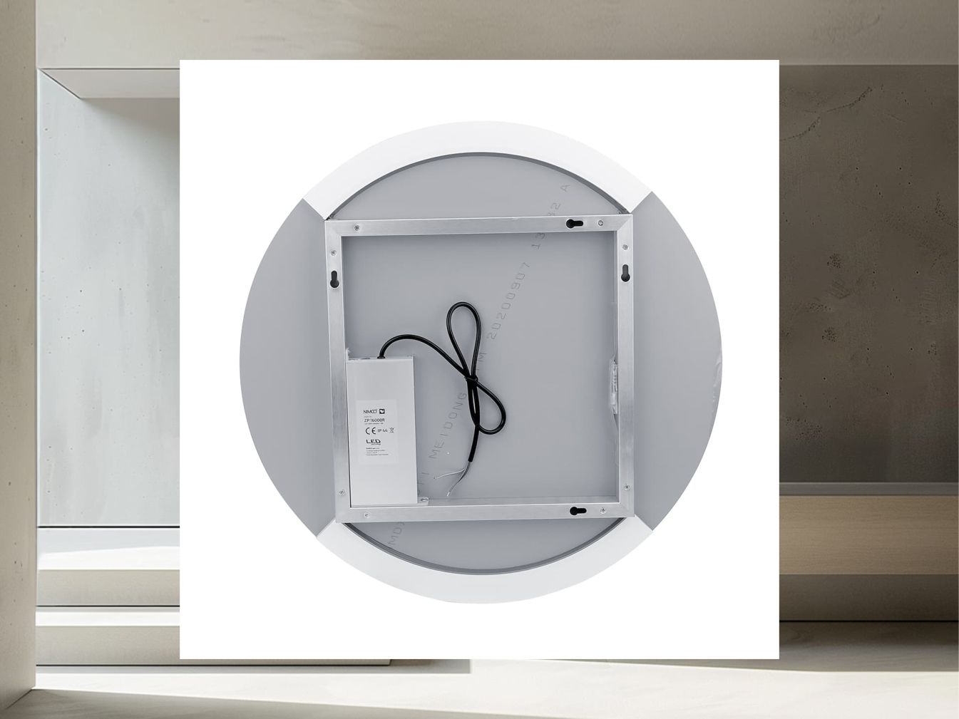Runder LED-Spiegel SKYLINE mit LED Beleuchtung