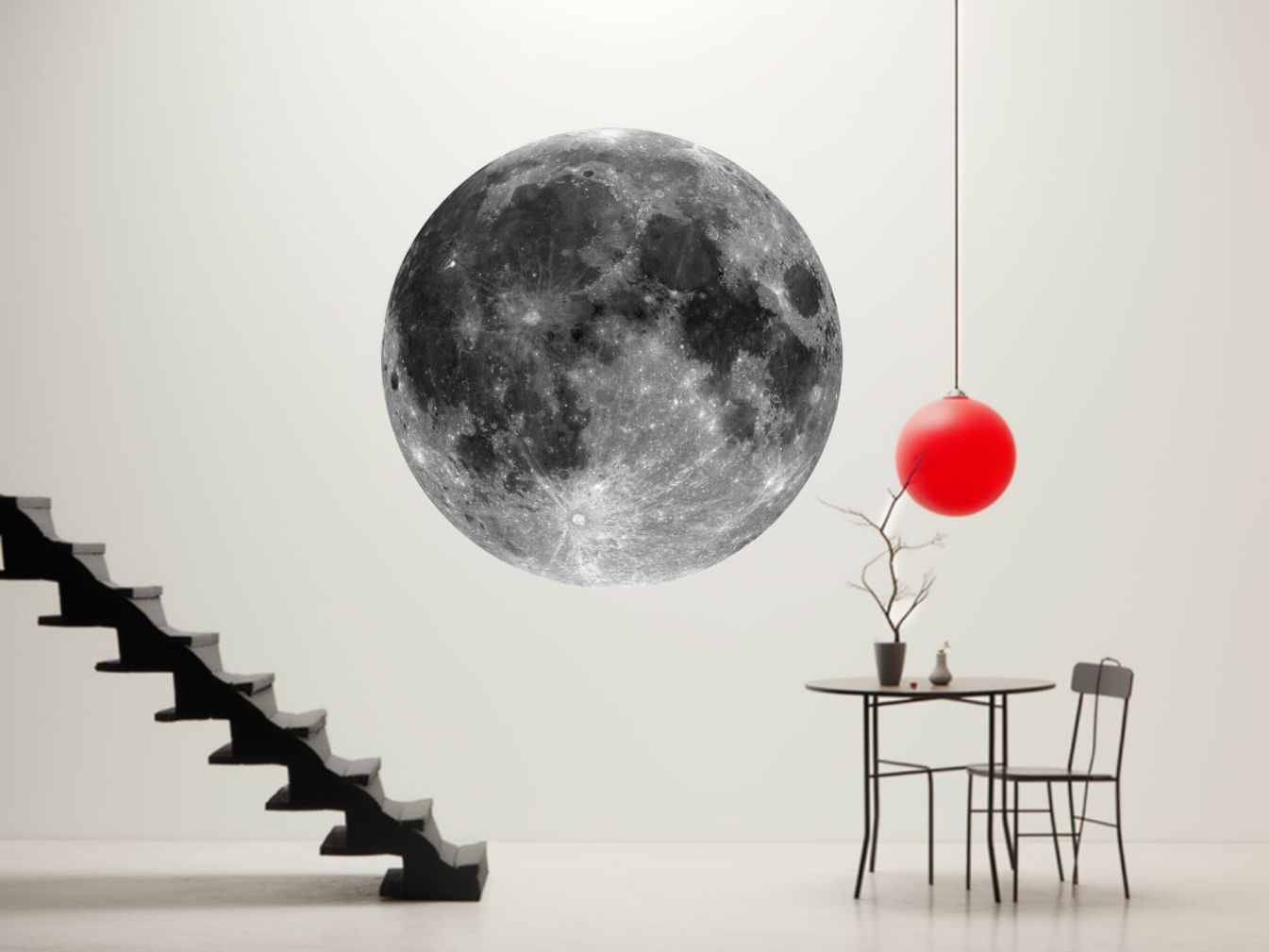 Runde Fototapete "Moon"