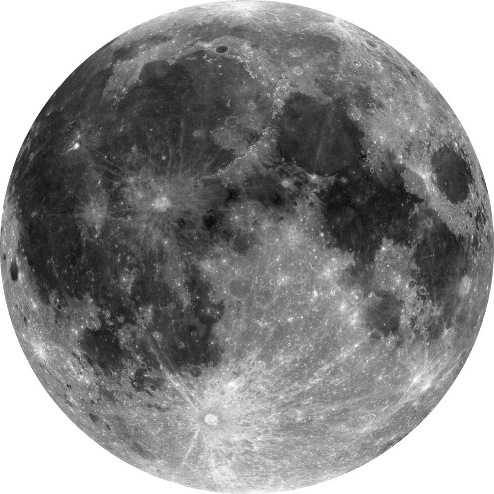 Runde Fototapete "Moon" Detail