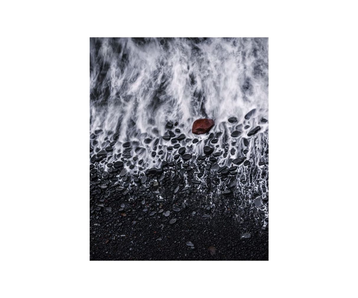 Fototapete "Red Rock" für das Bad