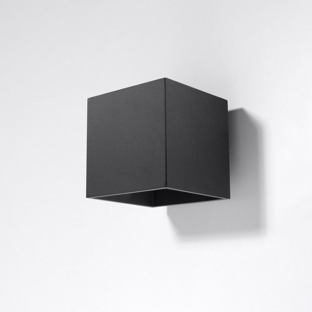 Wandleuchte QUAD 1 schwarz