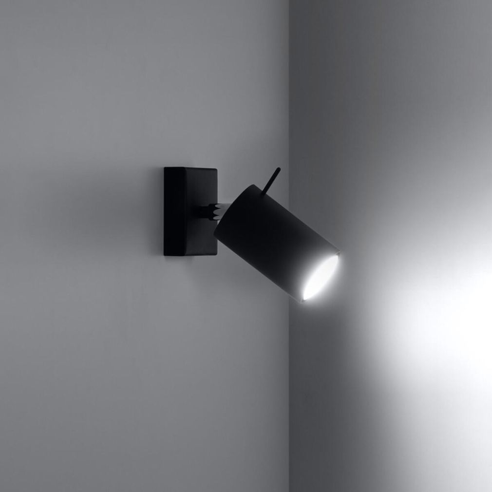 Wandleuchte RING schwarz