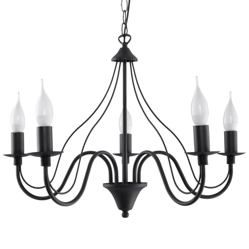 Kronleuchter MINERWA 5 schwarz