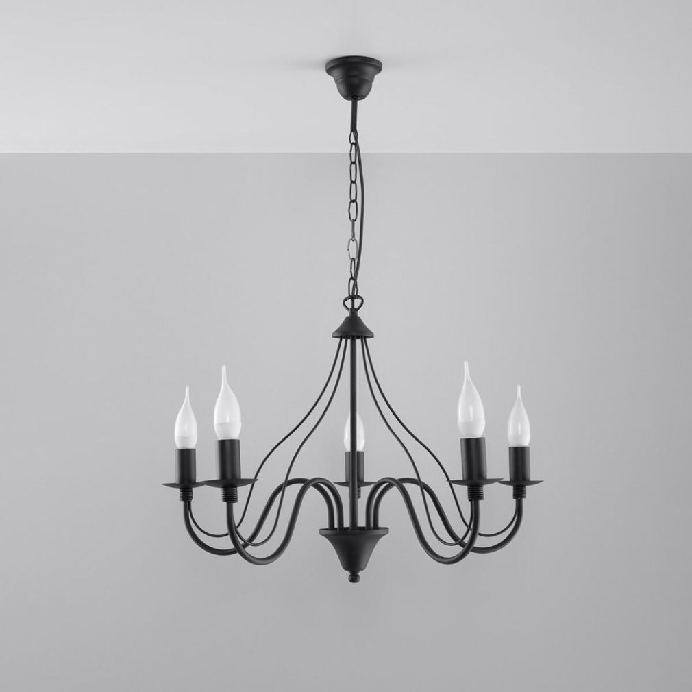 Kronleuchter MINERWA 5 schwarz
