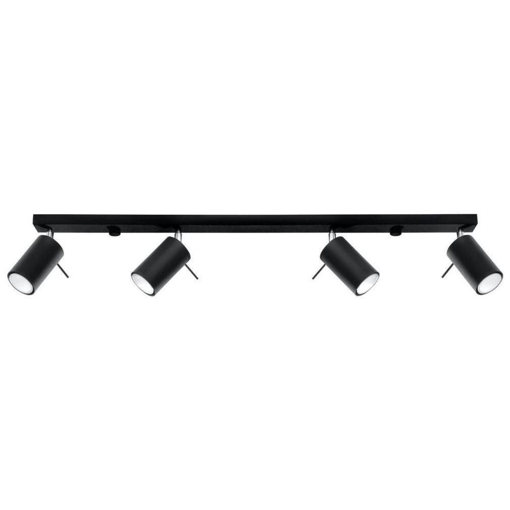 Deckenleuchte RING 4L schwarz