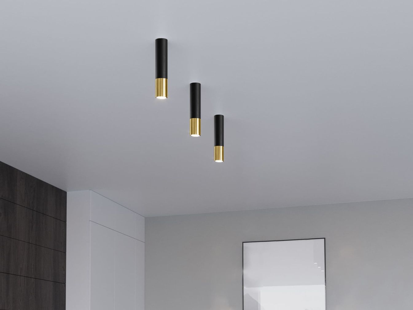 Deckenleuchte LOOPEZ schwarz/gold