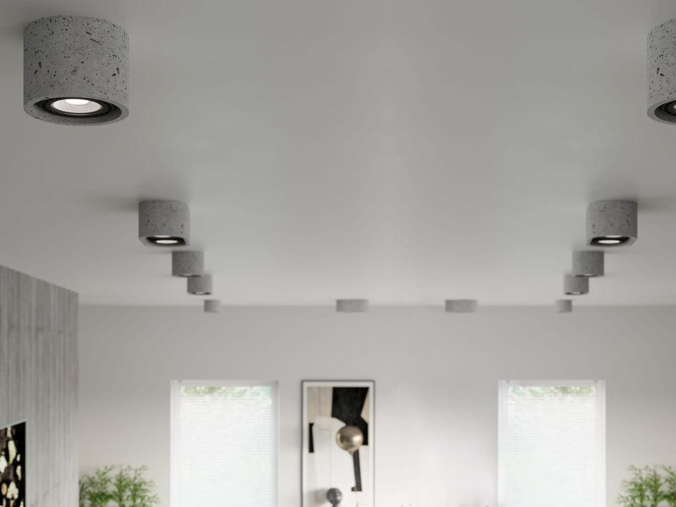 Deckenleuchte BASIC 1 Beton