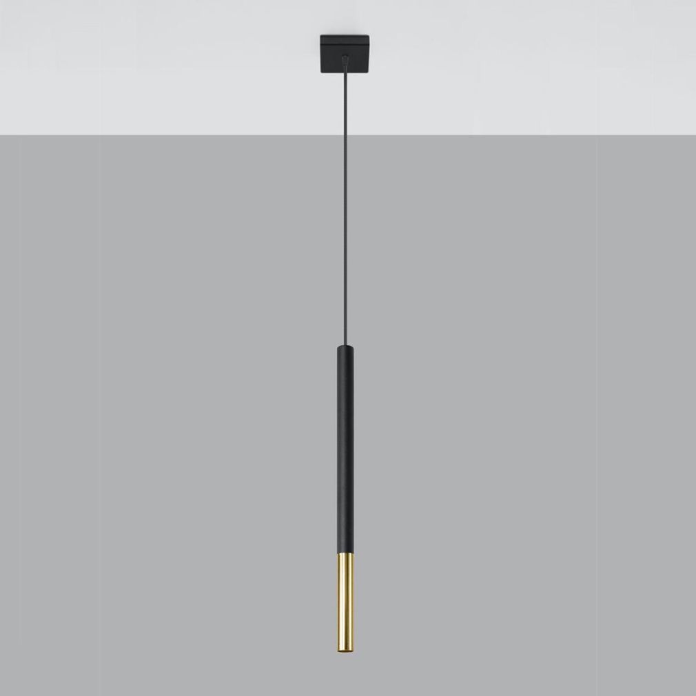 Hängeleuchte MOZAICA 1 schwarz/gold