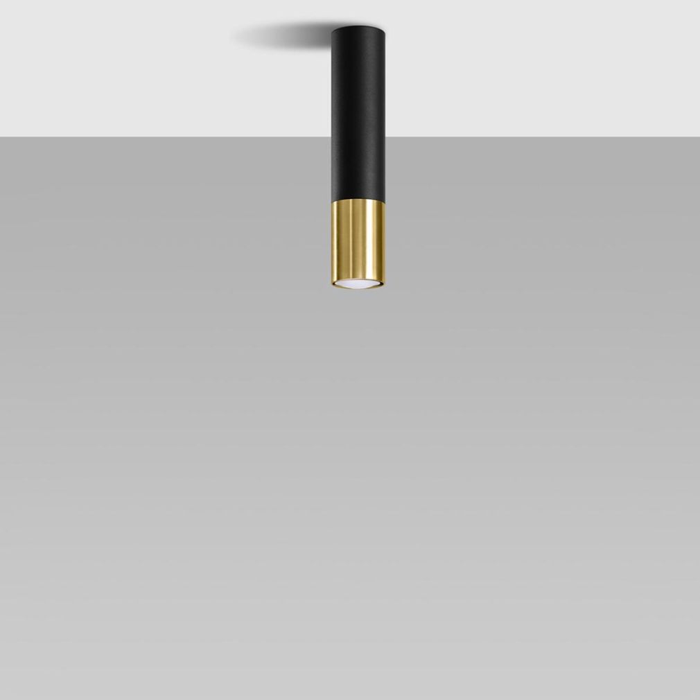 Deckenleuchte LOOPEZ schwarz/gold