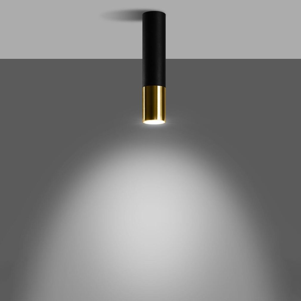 Deckenleuchte LOOPEZ schwarz/gold