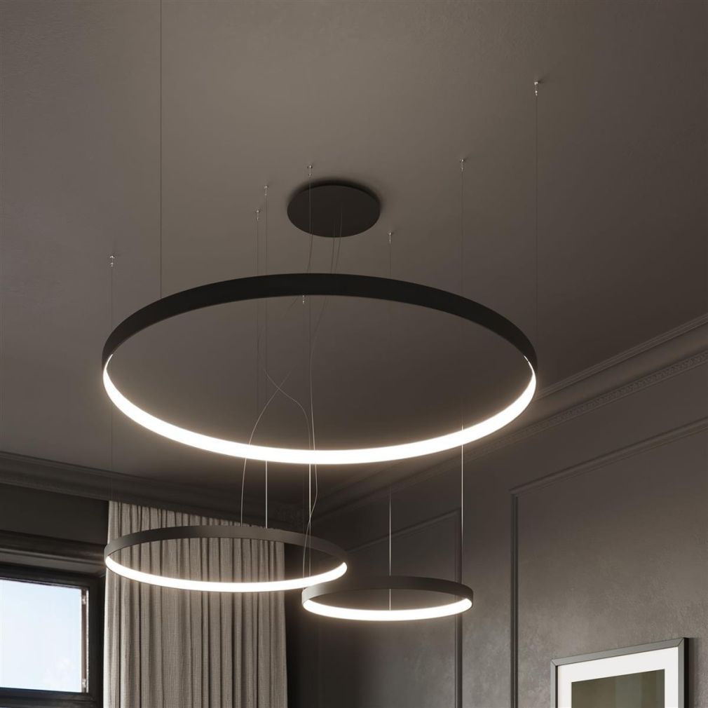 Kronleuchter RIO 55 schwarz 3000K
