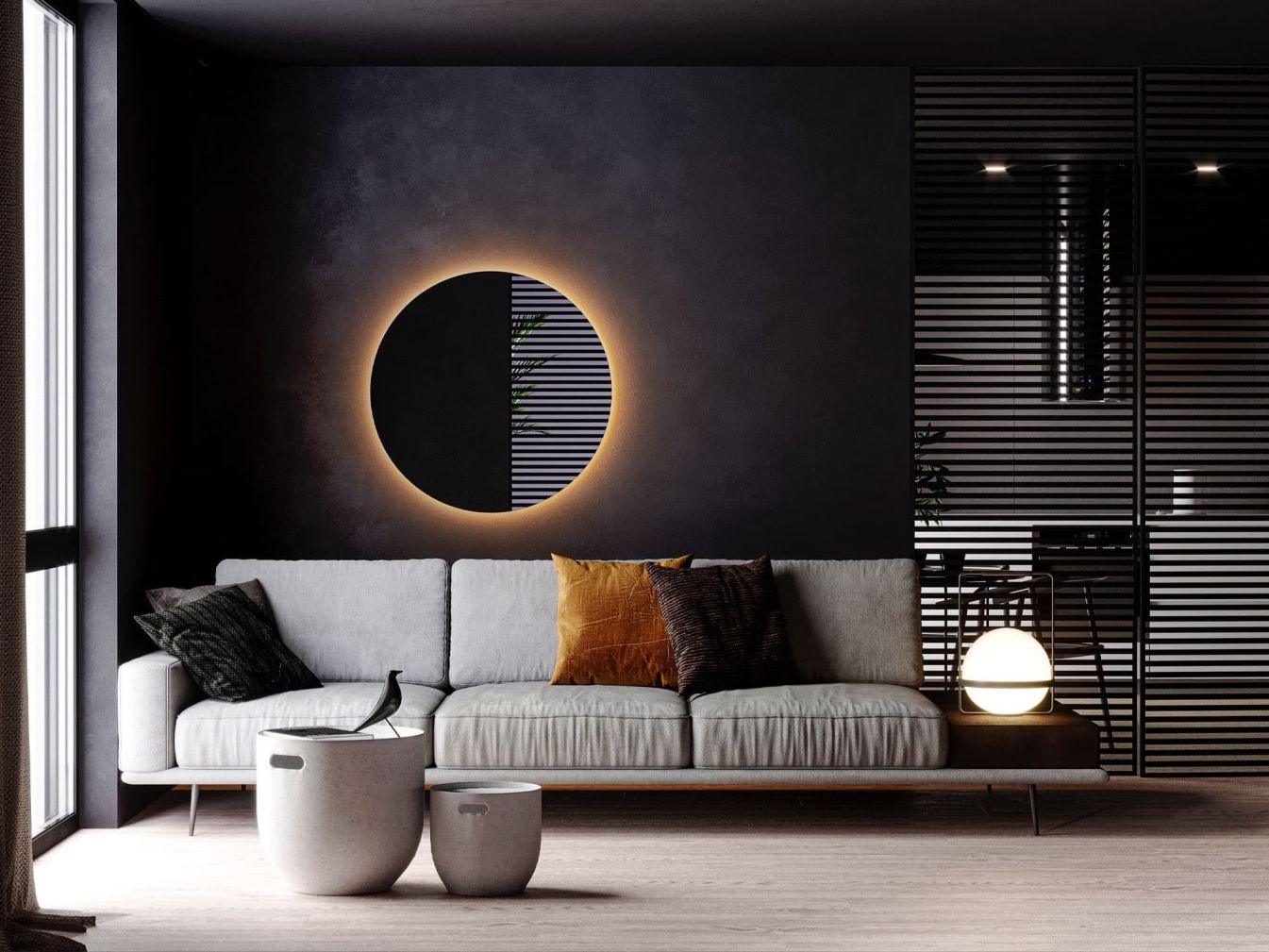 Moon Kreisrunder Spiegel