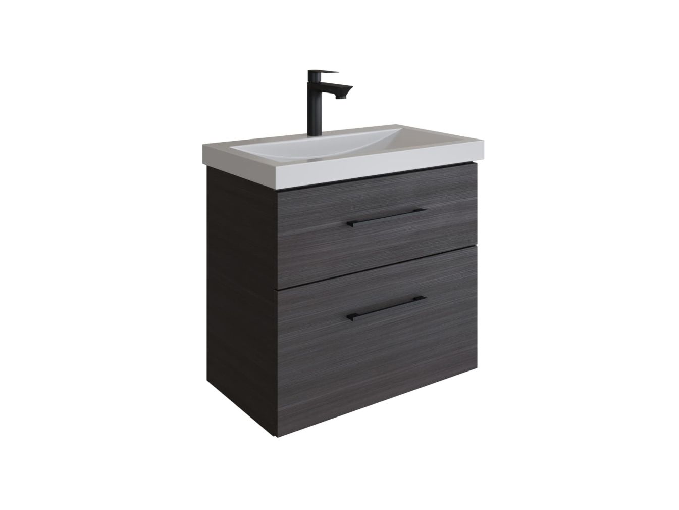 Waschtischunterschrank 63 cm (Anthrazit)