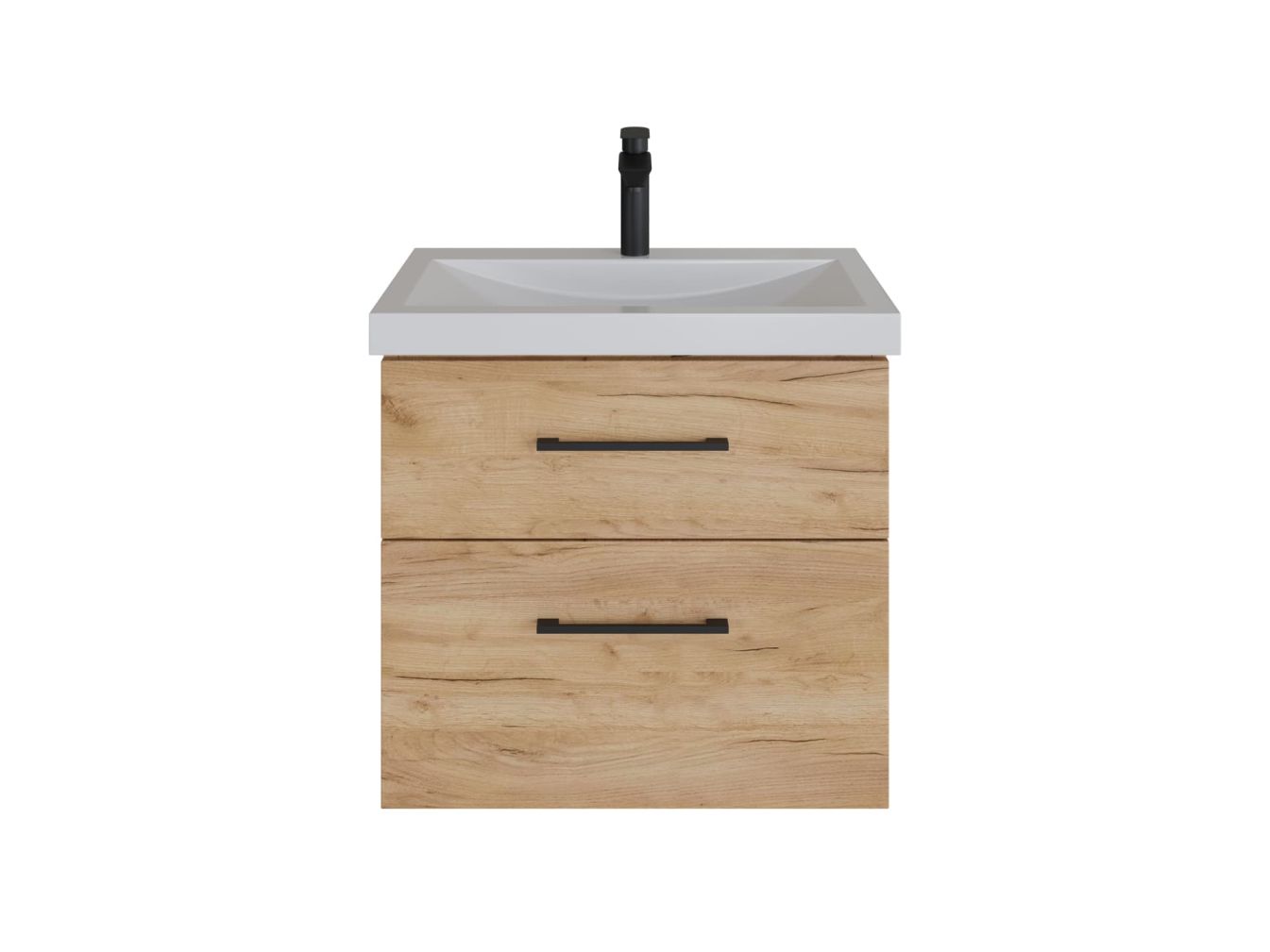 Waschtischunterschrank 63cm (Gold Eiche)