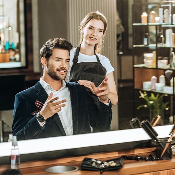 Friseureinrichtung und Salon Spiegel Friseureinrichtung und Salon Spiegel